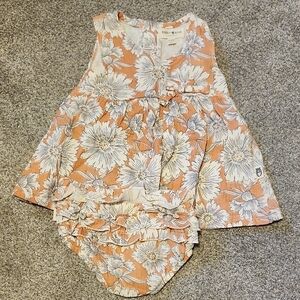 Floral Baby Dress and Bloomers Set